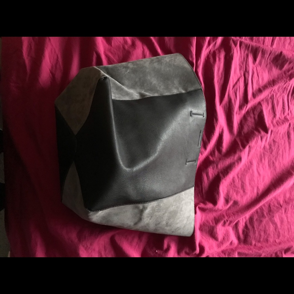 Leather and faux suede Bass Handbag